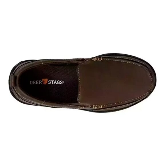 NEW Deer Stags Zesty Slip On Casual Uniform Loafer Dress Memory Foam Shoes NIB 6 - Picture 3 of 5